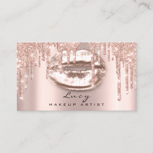 アポイントメントドリップカスタムグリッタードリップメイクアップ 予約カード (正面)