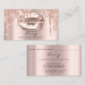 アポイントメントドリップズリップグリッタードリップスパークメイクアップ 予約カード (正面/裏面)