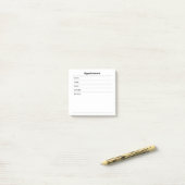 アポイントメントノート ポストイット (デスク上)