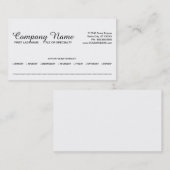 アポイントメントビジネステンプレート 予約カード (正面/裏面)