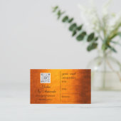 アポイントメントメイクアップヘアロゴ爪、 ネイルまばたきQRcode 予約カード (スタンド正面)