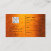 アポイントメントメイクアップヘアロゴ爪、 ネイルまばたきQRcode 予約カード (正面)