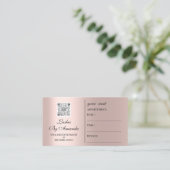 アポイントメントメイクアップヘアロゴ爪、 ネイルバラQR 予約カード (スタンド正面)