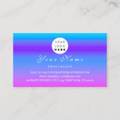 アポイントメントメイクアップヘアロゴ爪、 ネイルピンクQR 予約カード (裏面)