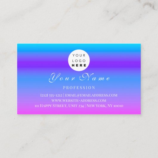 アポイントメントメイクアップヘアロゴ爪、 ネイルピンクQR 予約カード (裏面)