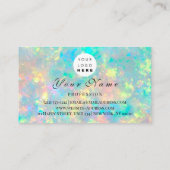 アポイントメントメイクアップヘアロゴ爪、 ネイルQrコードオパール 予約カード (裏面)