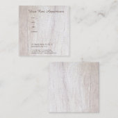 アポイントメントリマイエレガントンダの木目のテンプレート 予約カード (正面/裏面)