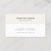 アポイントメントリマイエレガントンダプロフェッショナルテンプレート 予約カード (裏面)