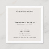 アポイントメントリマインエレガントダデザインプレーントレンディー 予約カード (裏面)