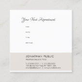 アポイントメントリマインダエレガントテンプレート 予約カード (正面)