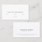 アポイントメントリマインダエレガントーモダンプ平野 予約カード (正面/裏面)