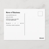 アポイントメントリマインダシンプルーと汎用の砂時計 ポストカード (裏面)