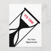 アポイントメントリマインダシンプルーと汎用の砂時計 ポストカード (正面)