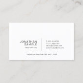 アポイントメントリマインダスタイリッシューのクリーン平野 予約カード (裏面)