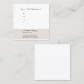 アポイントメントリマインダモダンテンプレート 予約カード (正面/裏面)