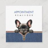 アポイントメントリマインダーのペット&ペットケア スクエア名刺 (正面)