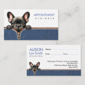 アポイントメントリマインダーのペット&ペットケア 名刺 (正面/裏面)