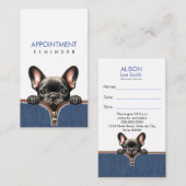 アポイントメントリマインダーのペット&ペットケア 名刺 (正面/裏面)