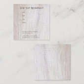 アポイントメントリマインダーの木目のトレンディーテンプレート 予約カード (正面/裏面)