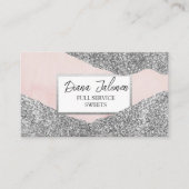 アポイントメントリマインダーカードピンクのテクスチャ 名刺 (正面)