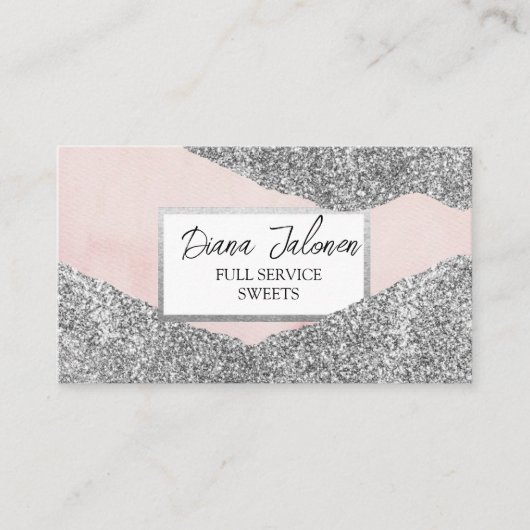 アポイントメントリマインダーカードピンクのテクスチャ 名刺 (正面)