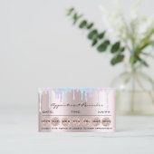 アポイントメントリマインダーカードメイクアップユニコーン自筆証書 名刺 (スタンド正面)