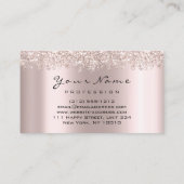 アポイントメントリマインダーカードメイクアップラッシュブローバラ 名刺 (裏面)