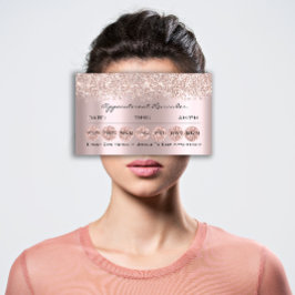 アポイントメントリマインダーカードメイクアップラッシュブローバラ 名刺