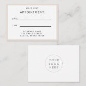 アポイントメントリマインダーカード 名刺 (正面/裏面)