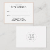 アポイントメントリマインダーカード 名刺 (正面/裏面)