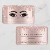 アポイントメントリマインダーメイクアップアーティスト 名刺 (正面/裏面)