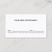アポイントメントリマインダーロゴカード 予約カード (正面)