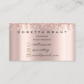 アポイントメントリマインダーワードマップトレーダーの財務 名刺 (裏面)