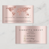 アポイントメントリマインダーワードマップ旅行代理店 名刺 (正面/裏面)