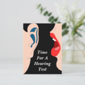 アポイントメントリマインダー聴力検査ポストカード ポストカード (スタンド正面)
