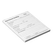 アポイントメントリマインダー プロフェッショナルロゴ ノートパッド (アングル)