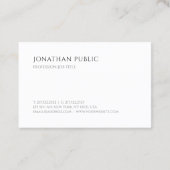 アポイントメントリマインモダンダミニマリストテンプレート 予約カード (裏面)