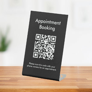 アポイントメント予約QRコード 台座サイン
