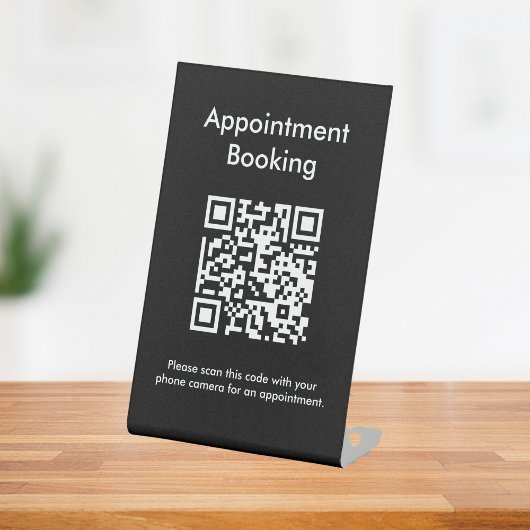 アポイントメント予約QRコード 台座サイン