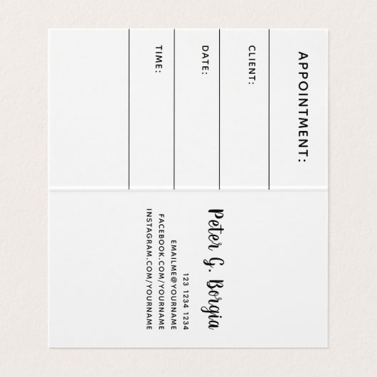 アポイントメント会社IDロゴブランド会社 名刺 (内部フラット)