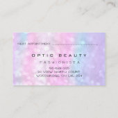 アポイントメント光学ホログラフスパークピンクアイグラス コーリングカード (裏面)