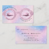 アポイントメント光学ホログラフピンクアイグラス コーリングカード (正面/裏面)