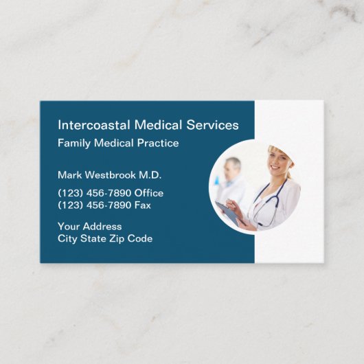 アポイントメント医療家族慣行 名刺 (正面)