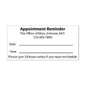アポイントメント医院の注意喚起 セルフインキングスタンプ (デザイン)