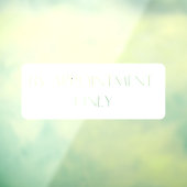 アポイントメント専用ストアフロントデカール ウィンドウサイン (シート3)