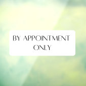 アポイントメント専用ストアフロントデカール ウィンドウサイン (シート3)