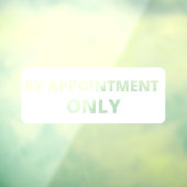 アポイントメント専用ストアフロントデカール ウィンドウサイン (シート3)