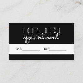 アポイントメント通知カード次回の訪問 名刺