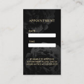 アポイントメント |ブラックモダンフローラサロン (裏面)