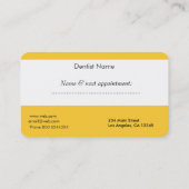 アポイントメント「幸福はクリーンなスマイル」歯科医 予約カード (裏面)